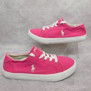 POLO Ralph Lauren Youth Sneakers Shoes Size 3 Pink